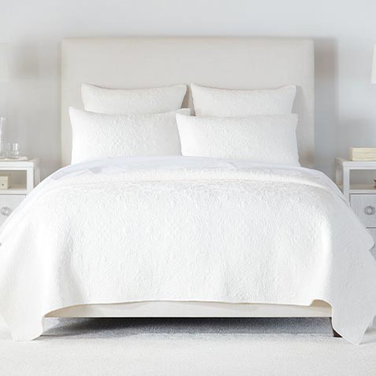 Quilted Medallion Coverlet and Shams Set