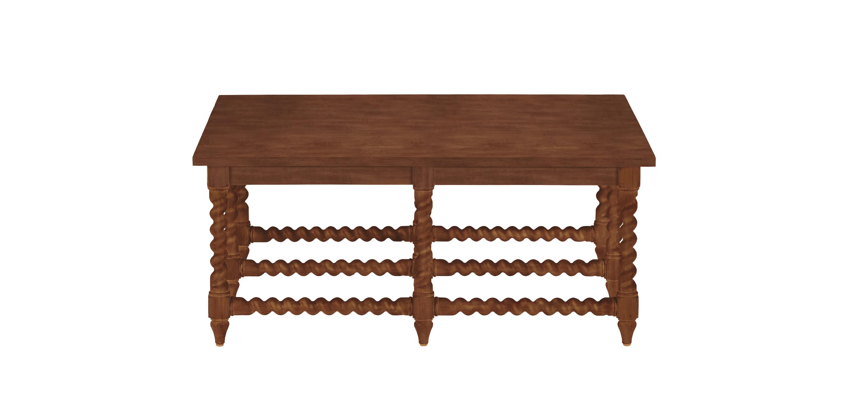 Madalynn Square Barley Twist Coffee Table