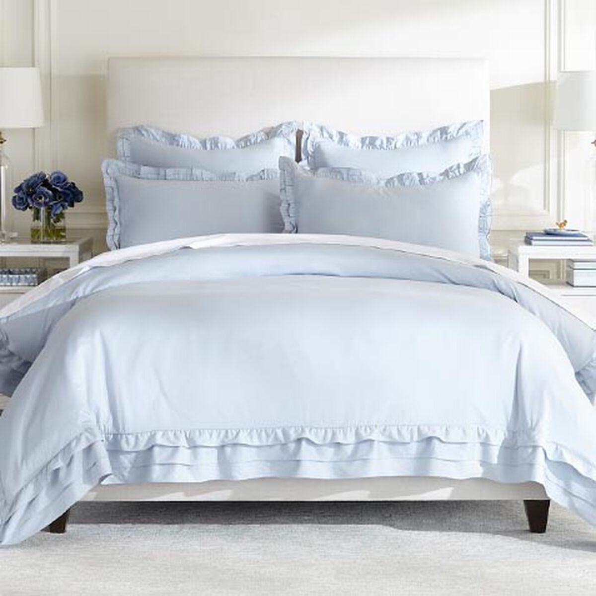 Ruffle Flange Duvet Cover Set