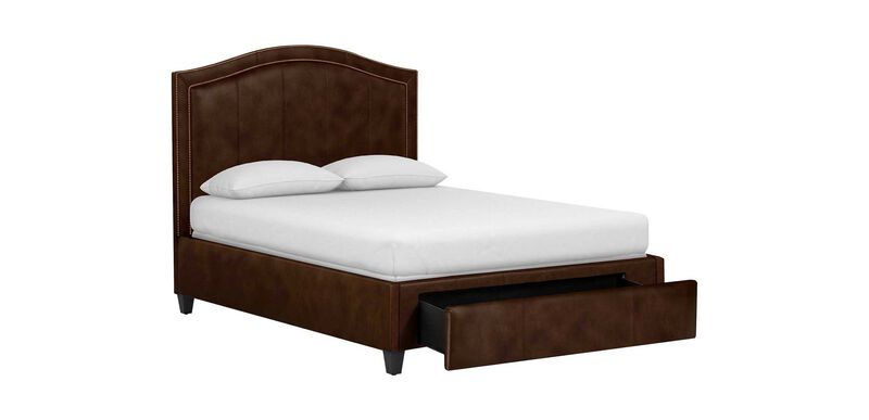 Isabel Leather Storage Bed | Ethan Allen