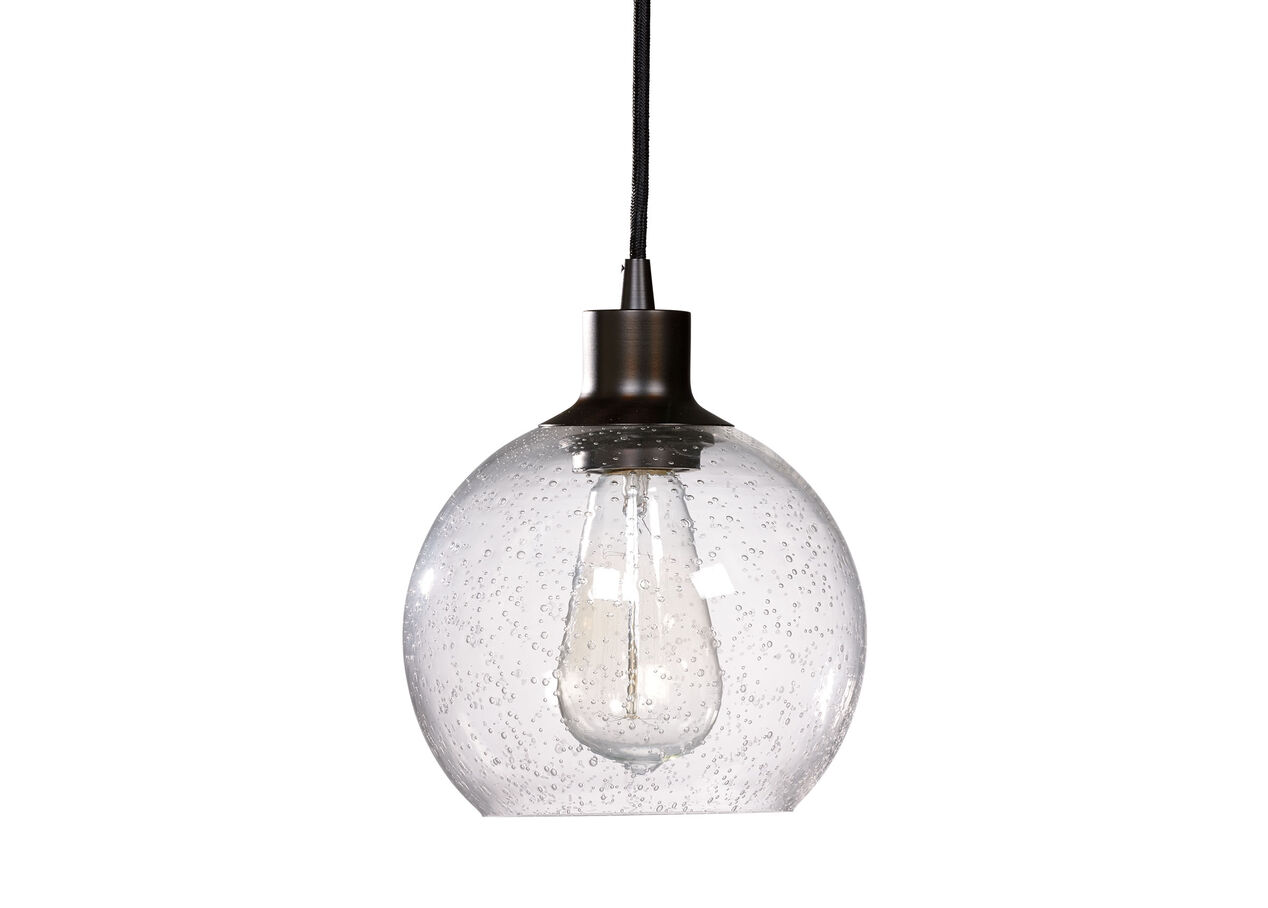 Seeded Glass Globe Pendant chandeliers & pendants Ethan Allen