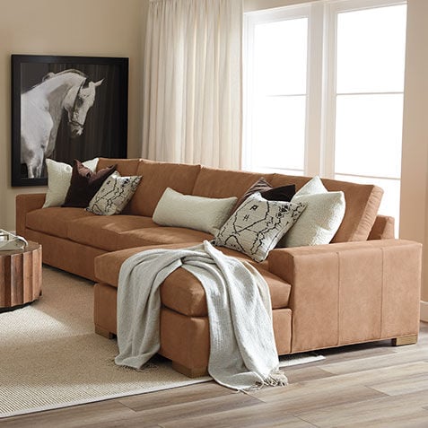 Conway Two-Piece Leather Sectional Product Tile Hover Image 727788G1