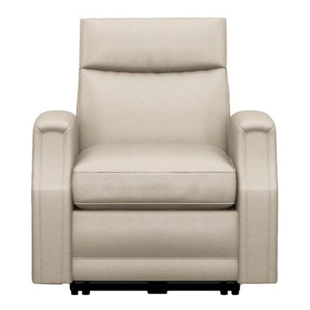Conover Scoop-Arm Leather Recliner