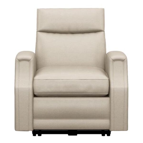 Conover Scoop-Arm Leather Recliner