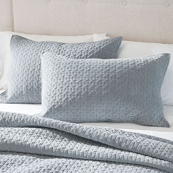Salena Velvet Sham, Slate