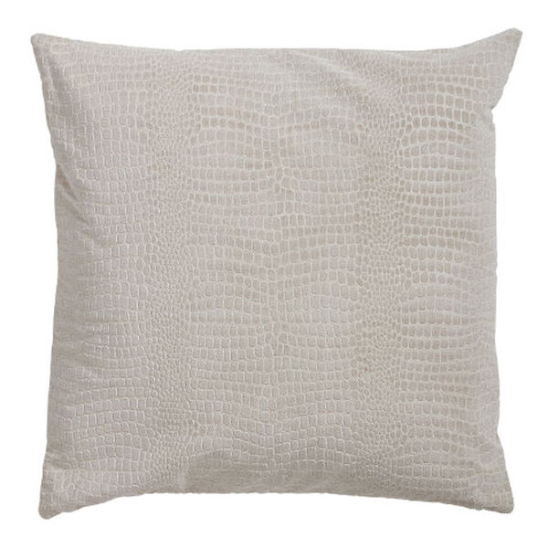 Embossed Velvet Pillow, Taupe