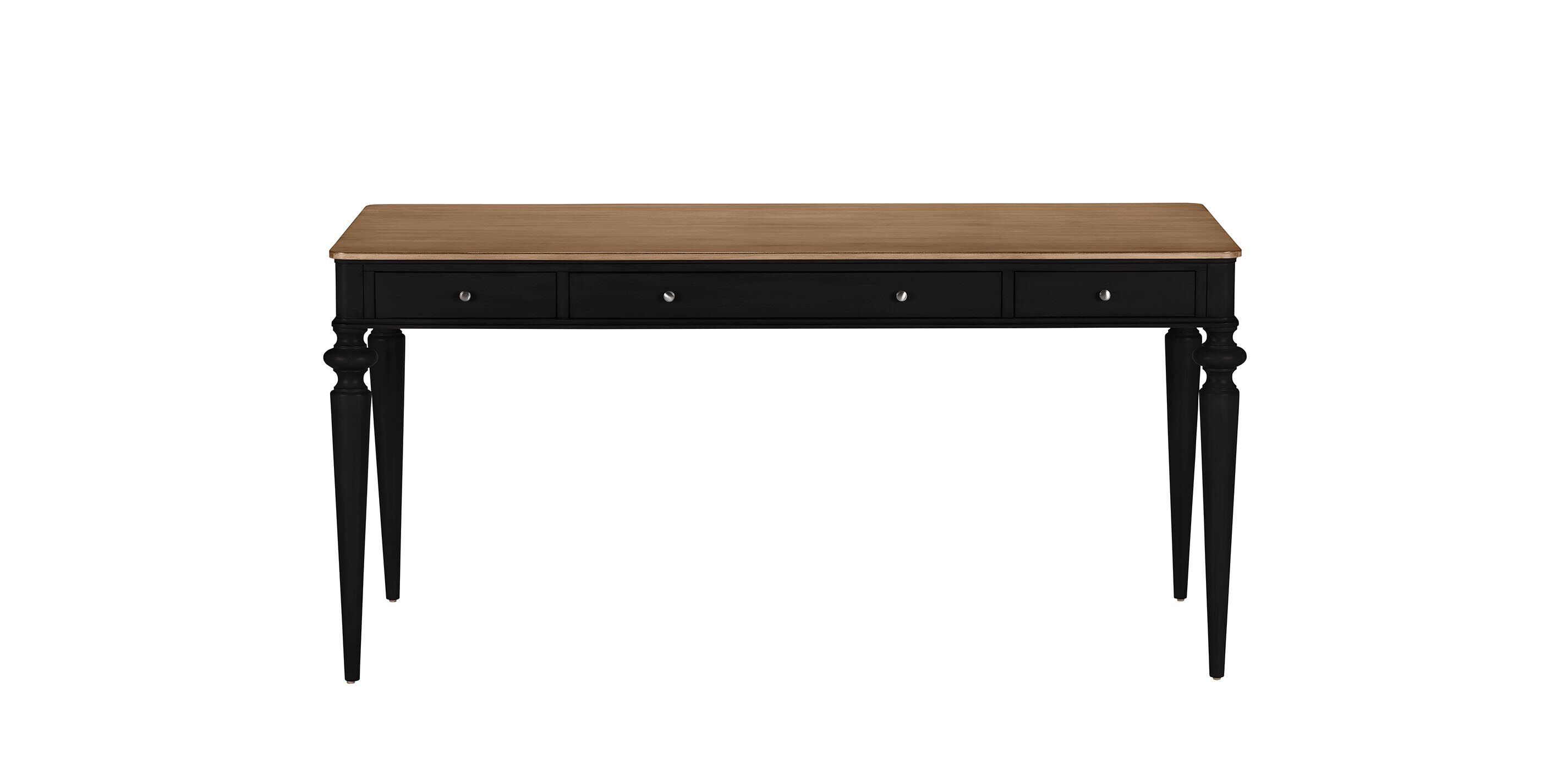 Custom Rounded-Corner Home Office Desk