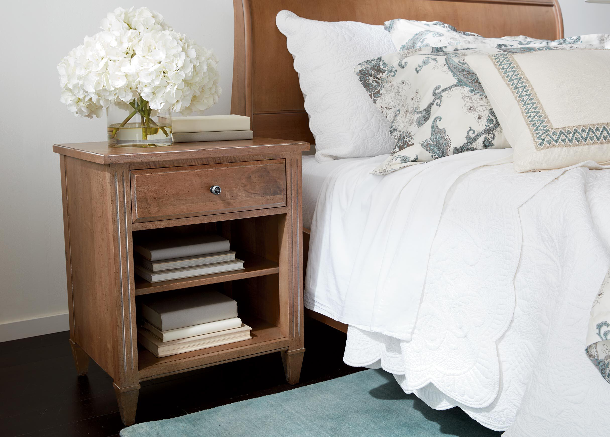 Jason Night Table Ethan Allen maple or birch Nightstand Ethan Allen