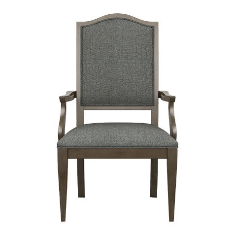 Hayden Dining Armchair: Serpentine Back, Tapered Leg image