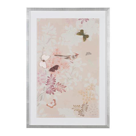 Triptych Pale Pink Chinoiserie image