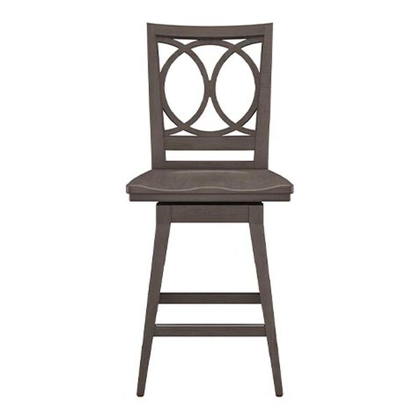 Cyra Swivel Counter Stool, Wood Seat