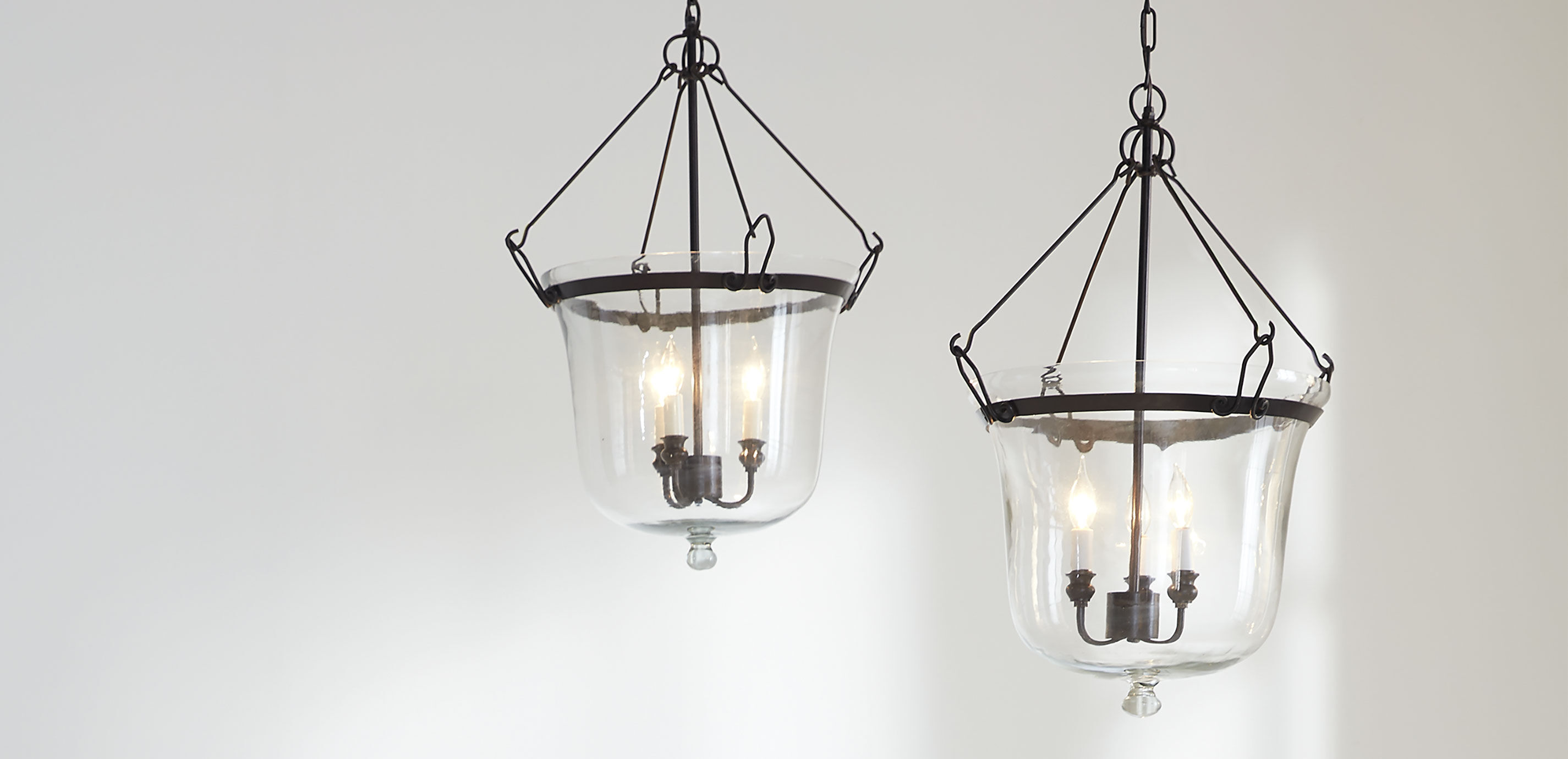 Glass cloche pendant light discount