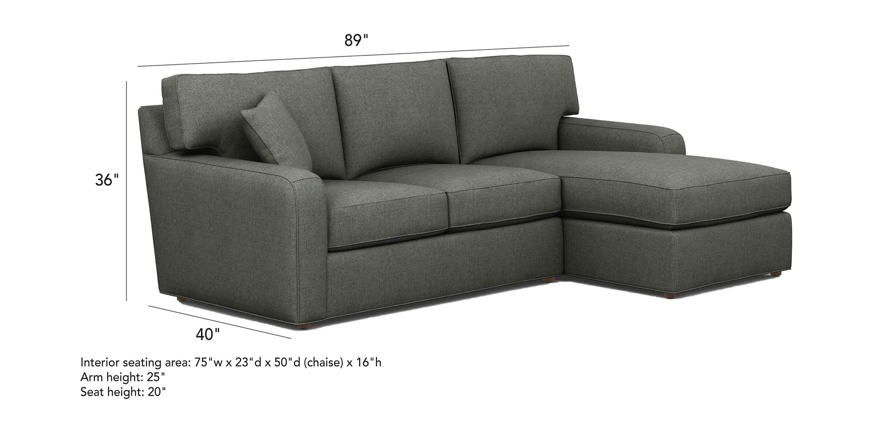 Ethan allen retreat track arm sectional sales