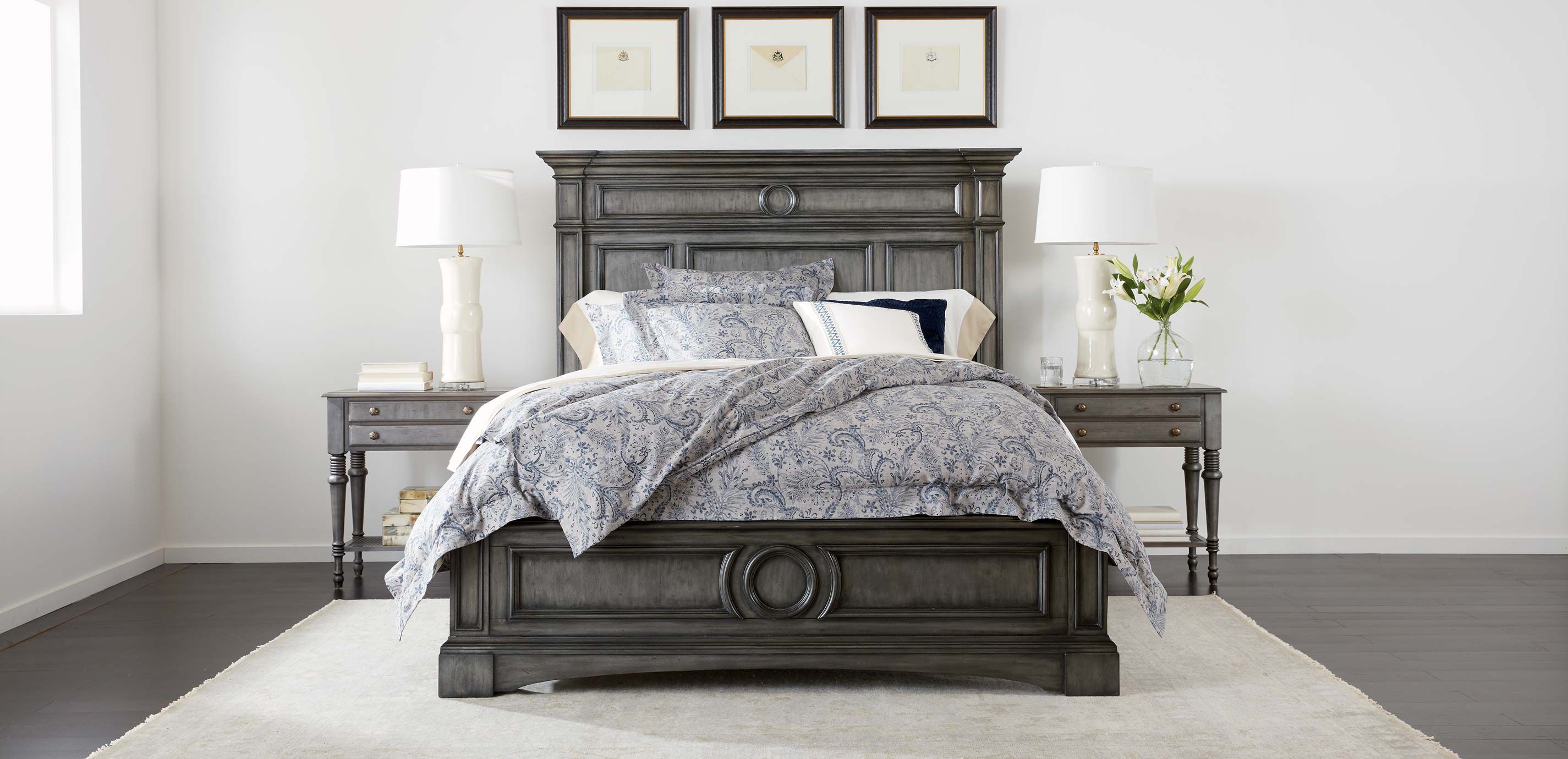 Ethan allen top cayman bed