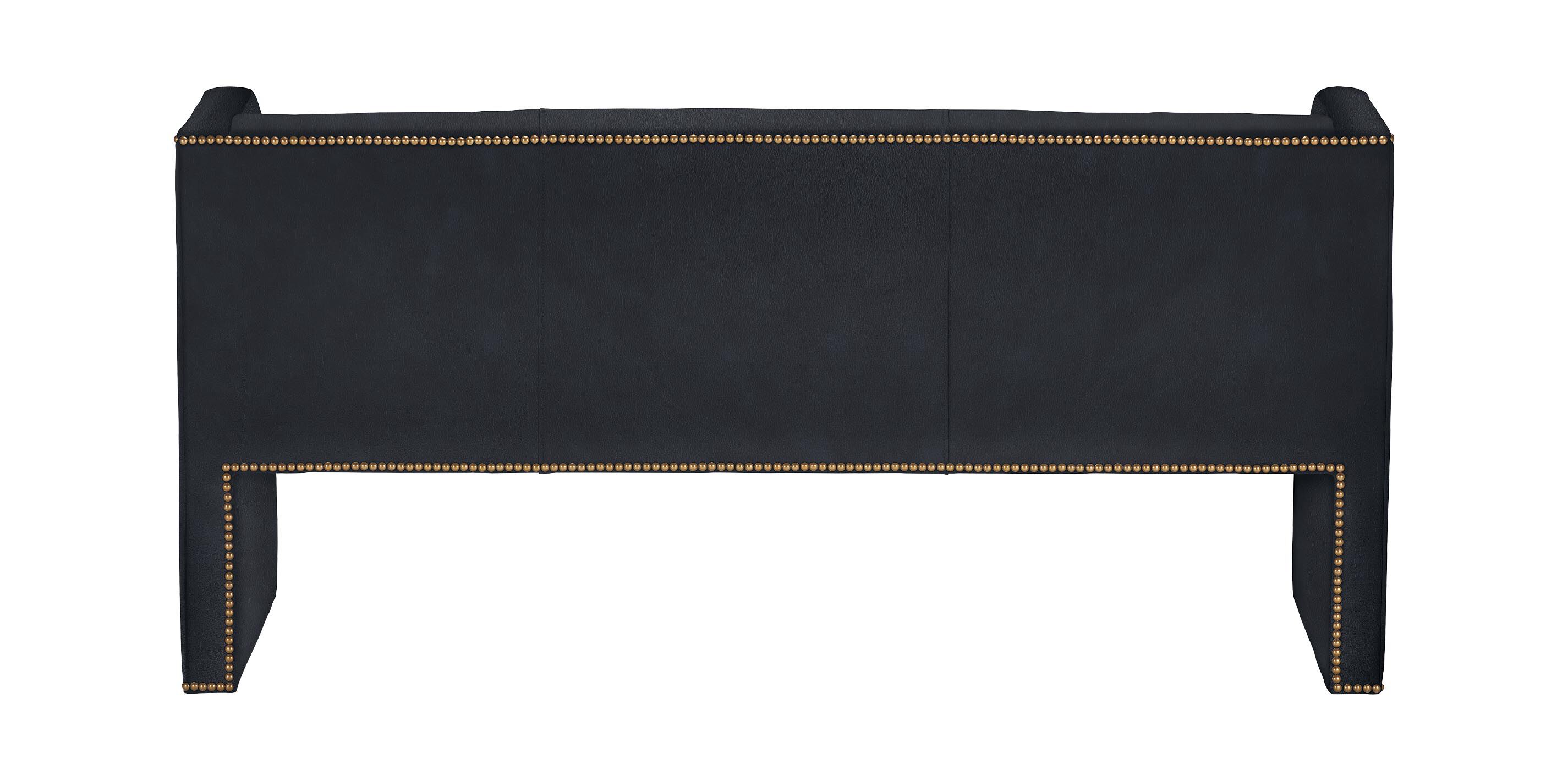 Samira Fully Upholstered Leather Bench_2