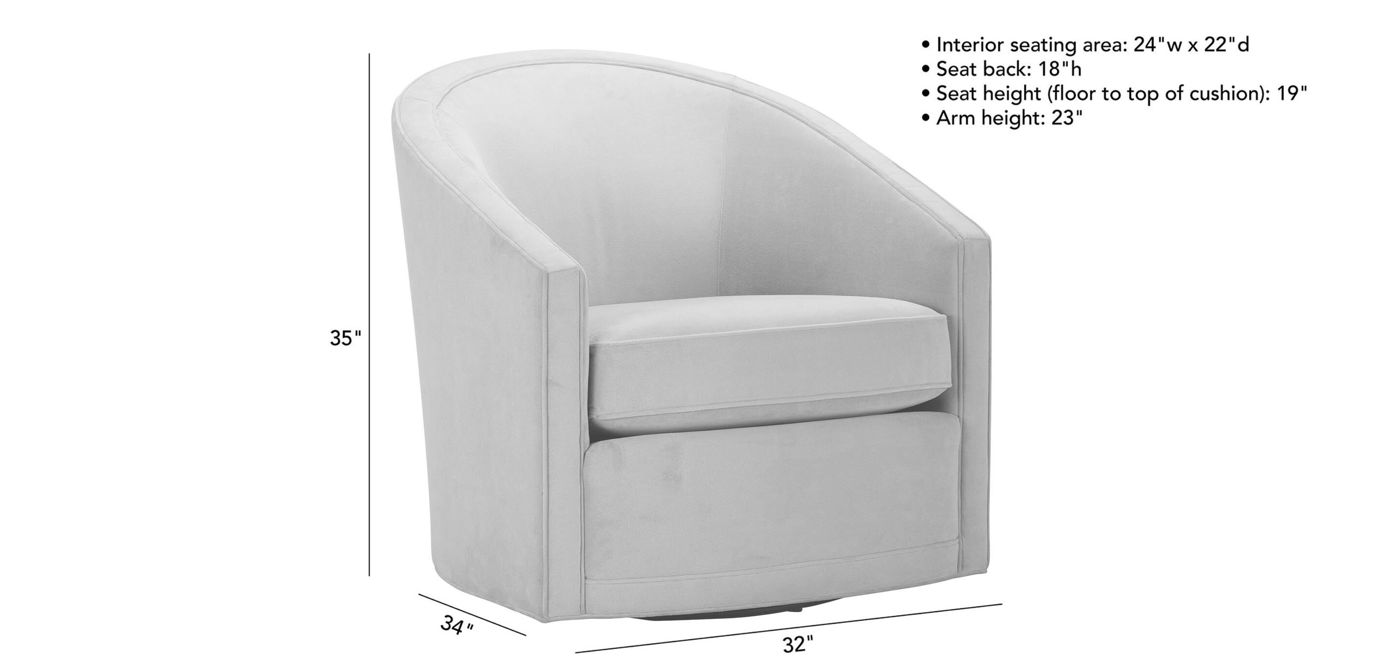 Ethan allen 2025 baylee swivel chair
