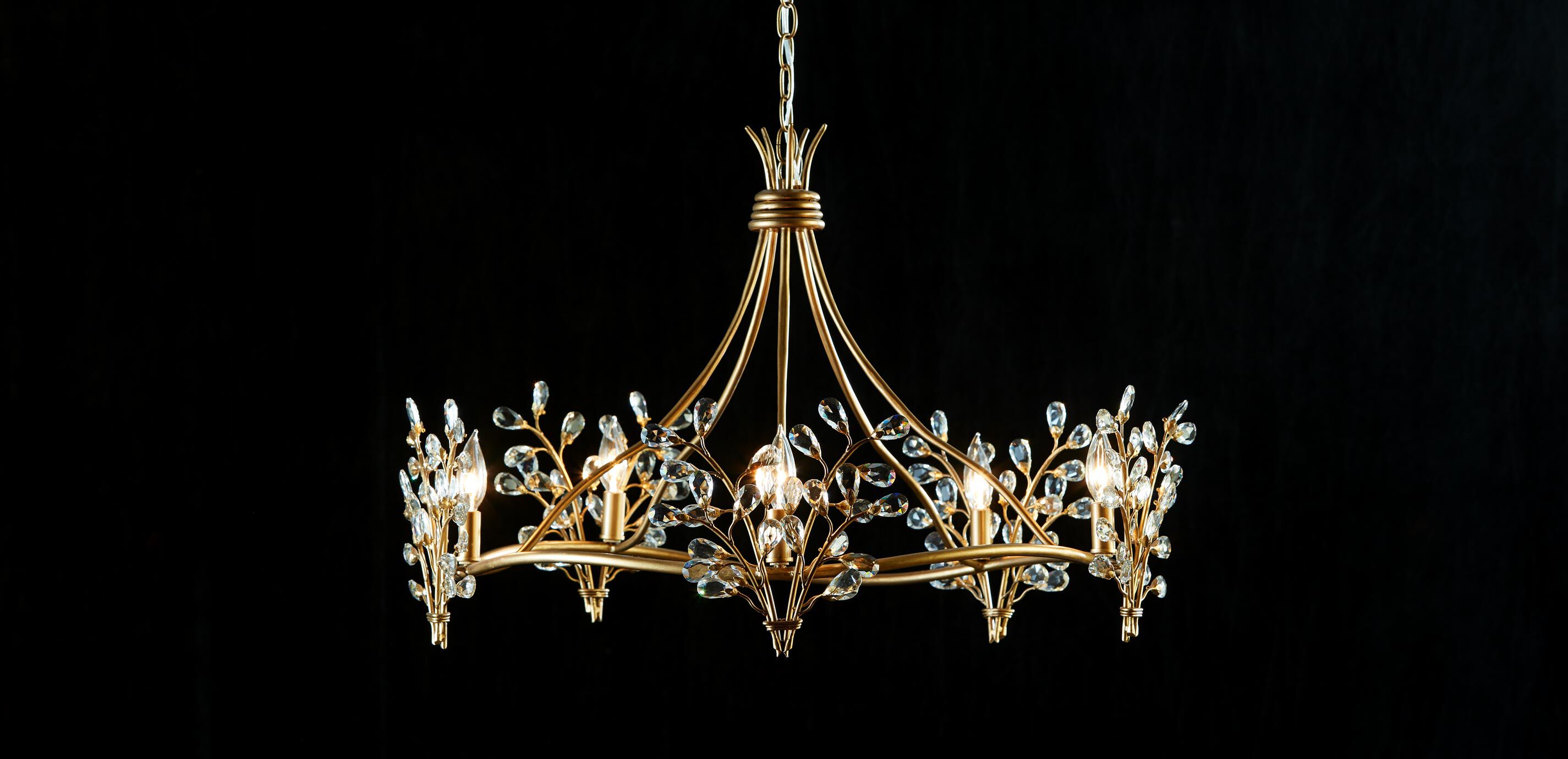 Clara 5-Light Round Crystal Chandelier_6