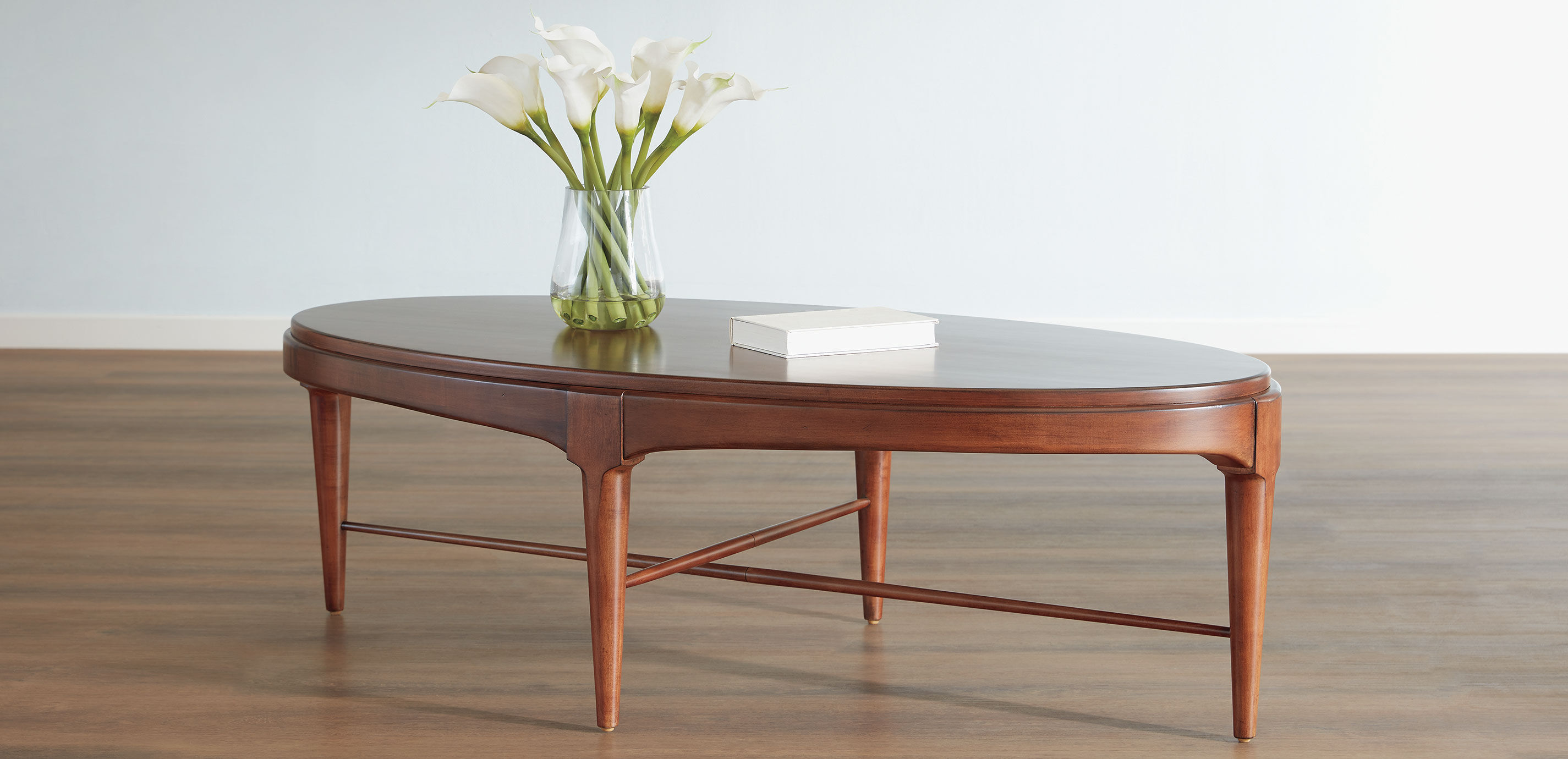 Draper Oval Wood Midcentury Coffee Table_9