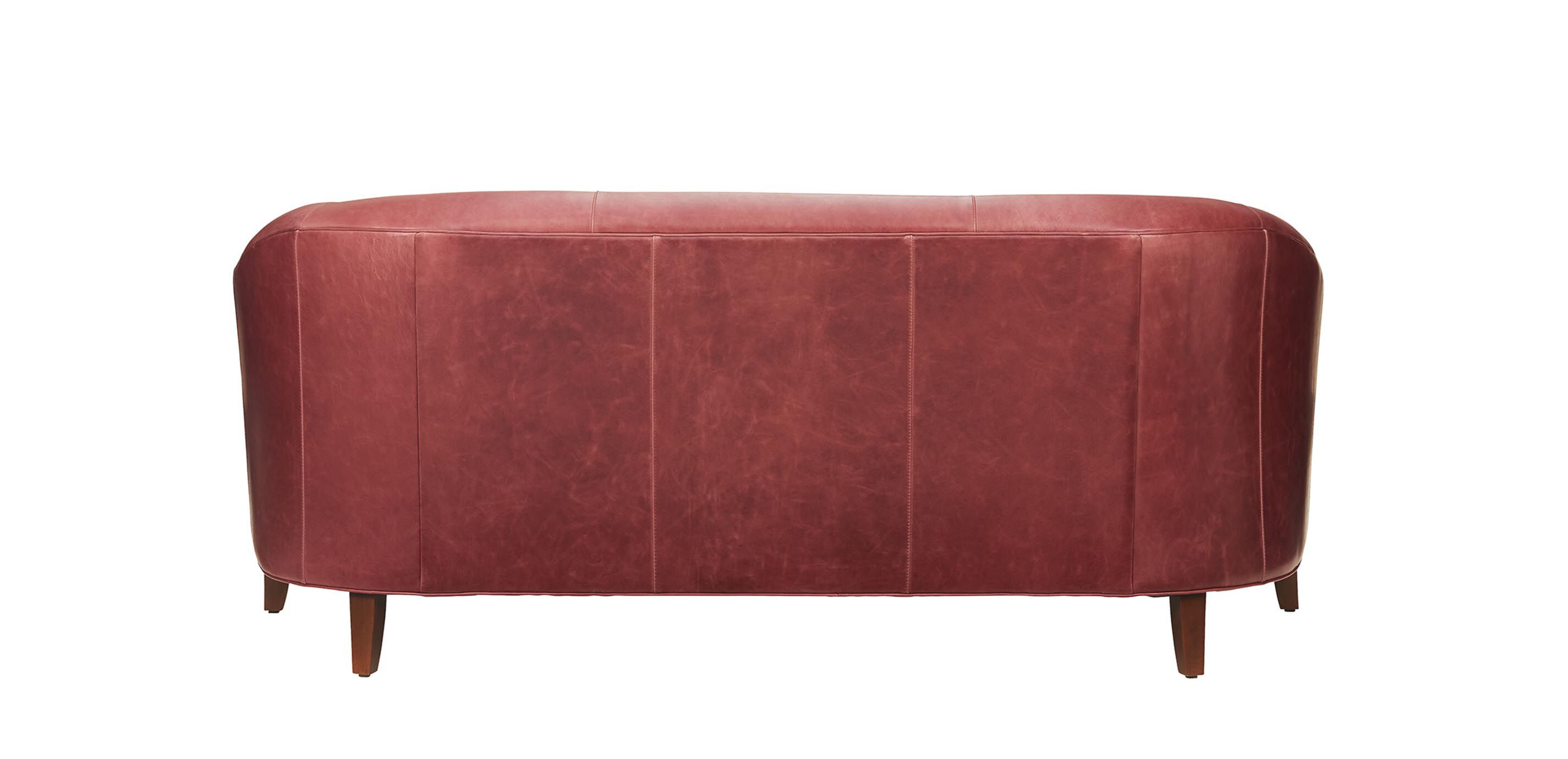 Nathalie Leather BarrelBack Sofa Leather Sofa Ethan Allen