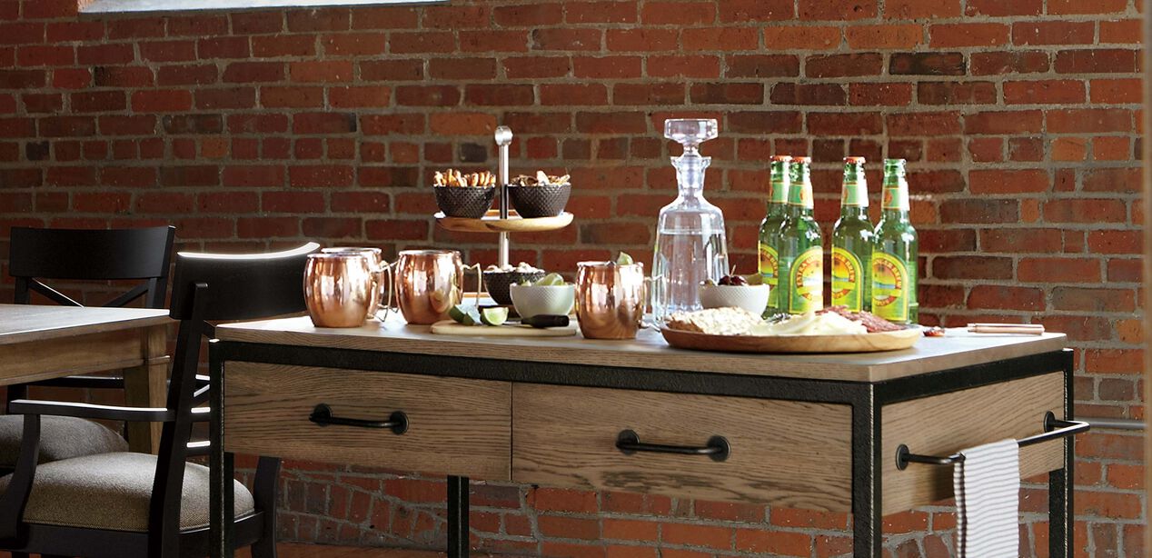 Beam Serving Cart Buffets, Sideboards & Servers Ethan Allen