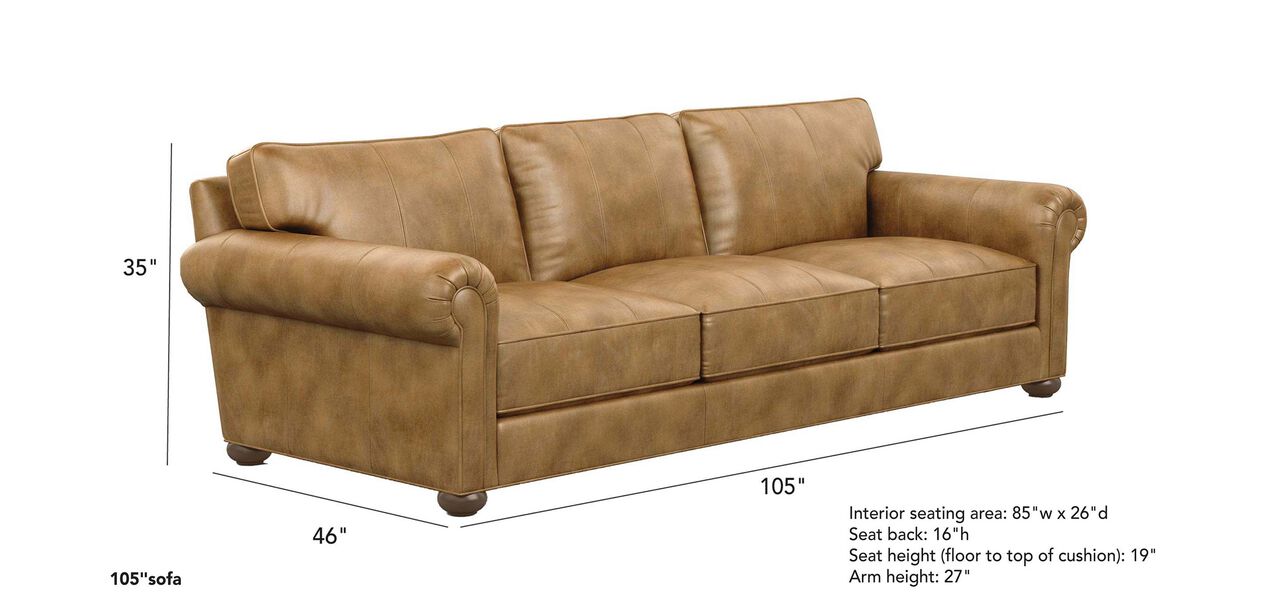Richmond Leather Sofa Sofas & Loveseats Ethan Allen