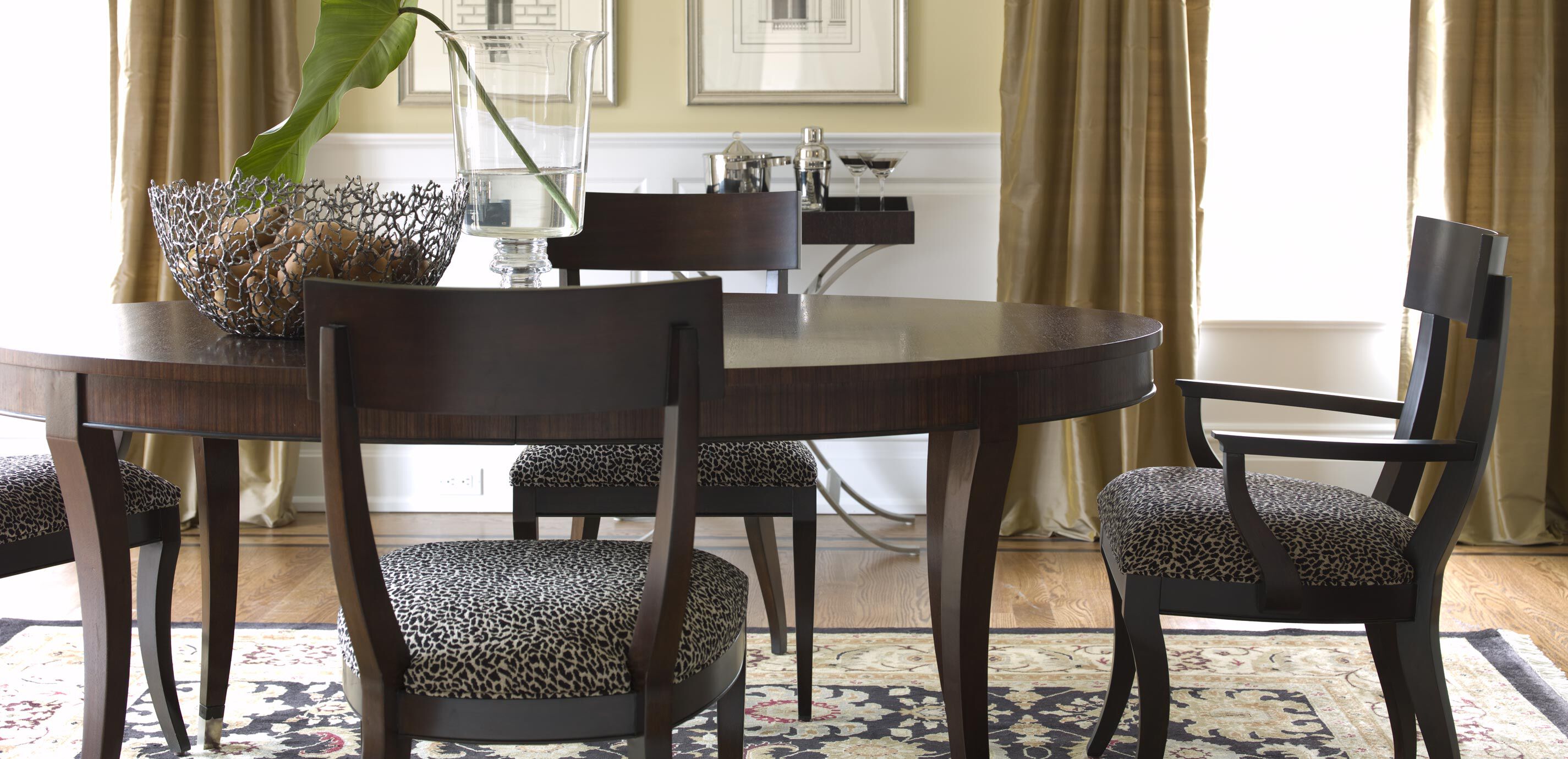 Klismos dining sale chair