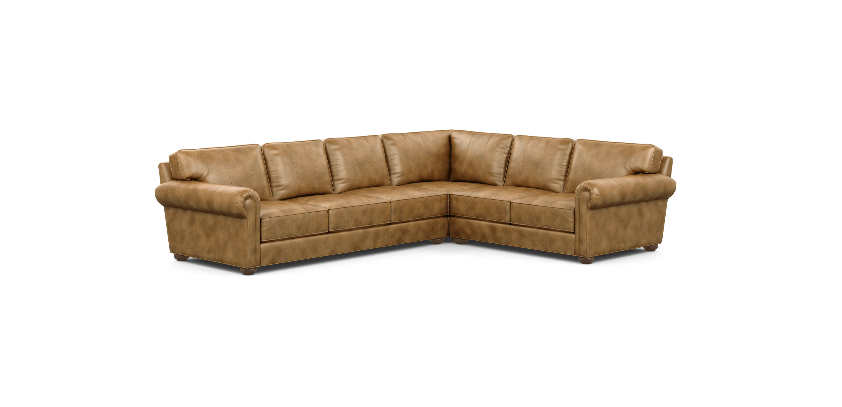 Richmond Three Piece Leather Grand Sectional