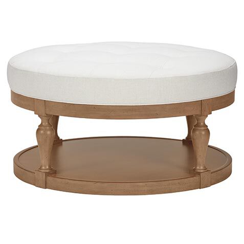 Donnelly 38" Round Cocktail Ottoman image