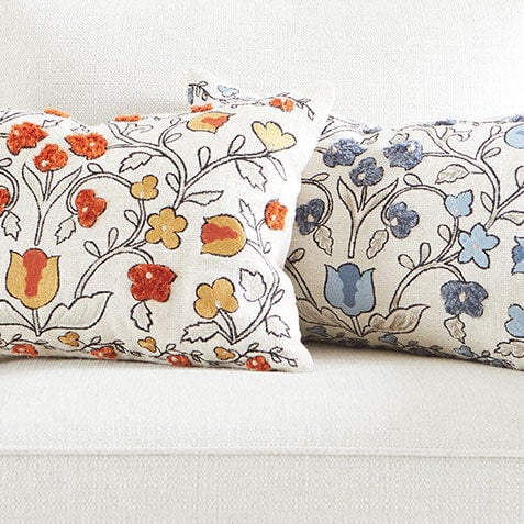 Embroidered Eyelash Fringe Pillow Product Tile Hover Image 062417MST