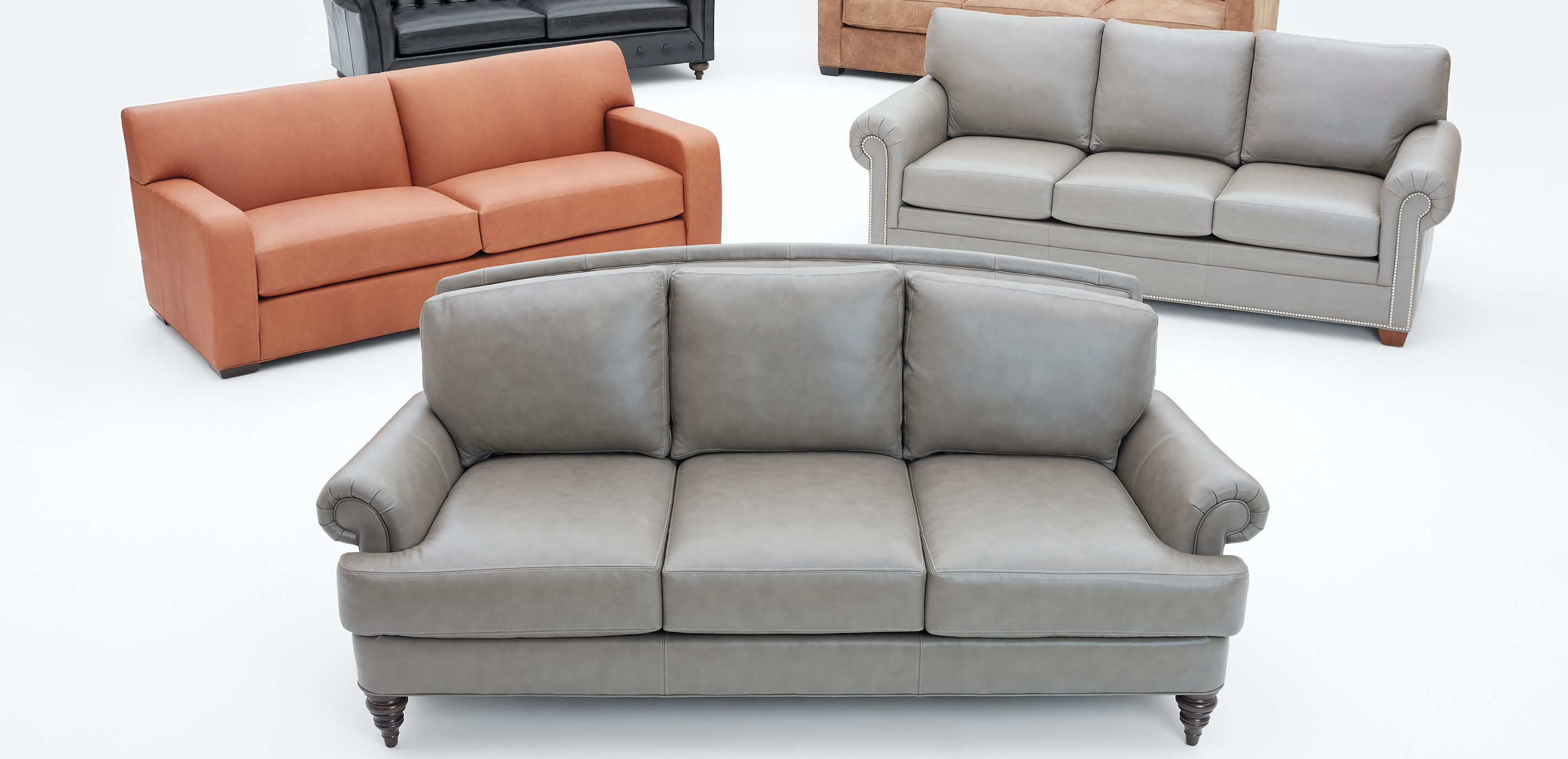 Kellan Modern Leather Club Sofa_9