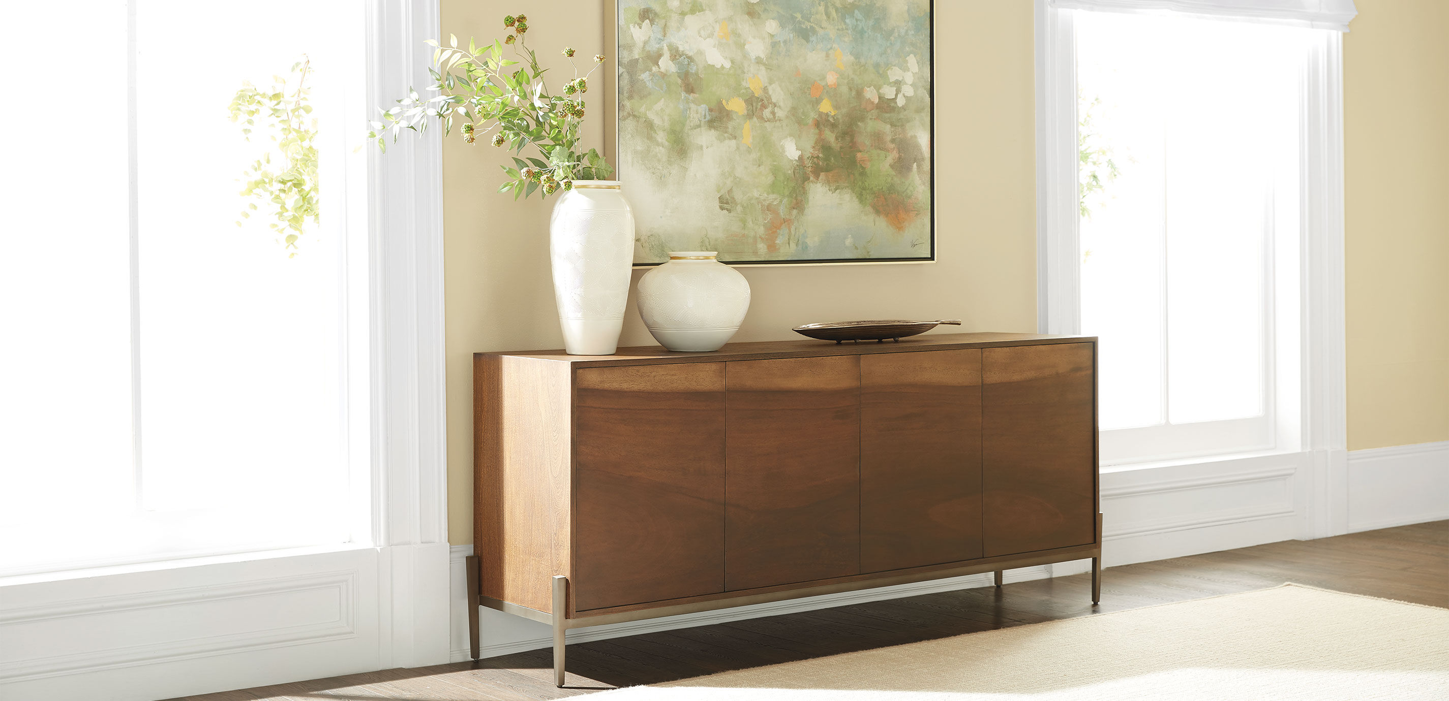 Antiqued Leaf Tray_10