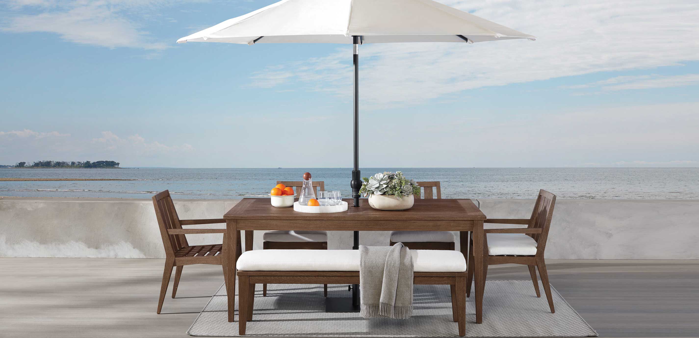 Bridgewater Cove Teak Dining Bench_8