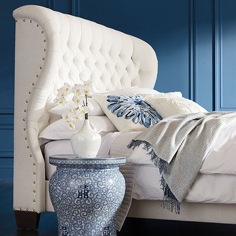 Upholstered Headboards in Fabric and Leather Ethan Allen