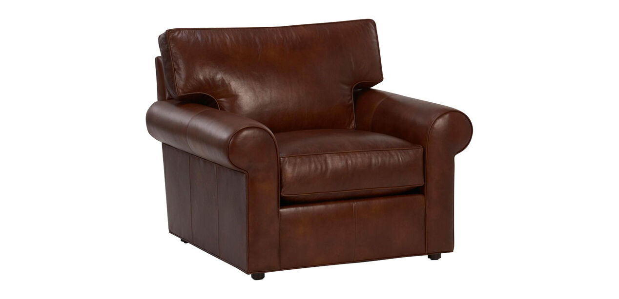 Retreat RollArm Leather Chair Chairs & Chaises Ethan Allen