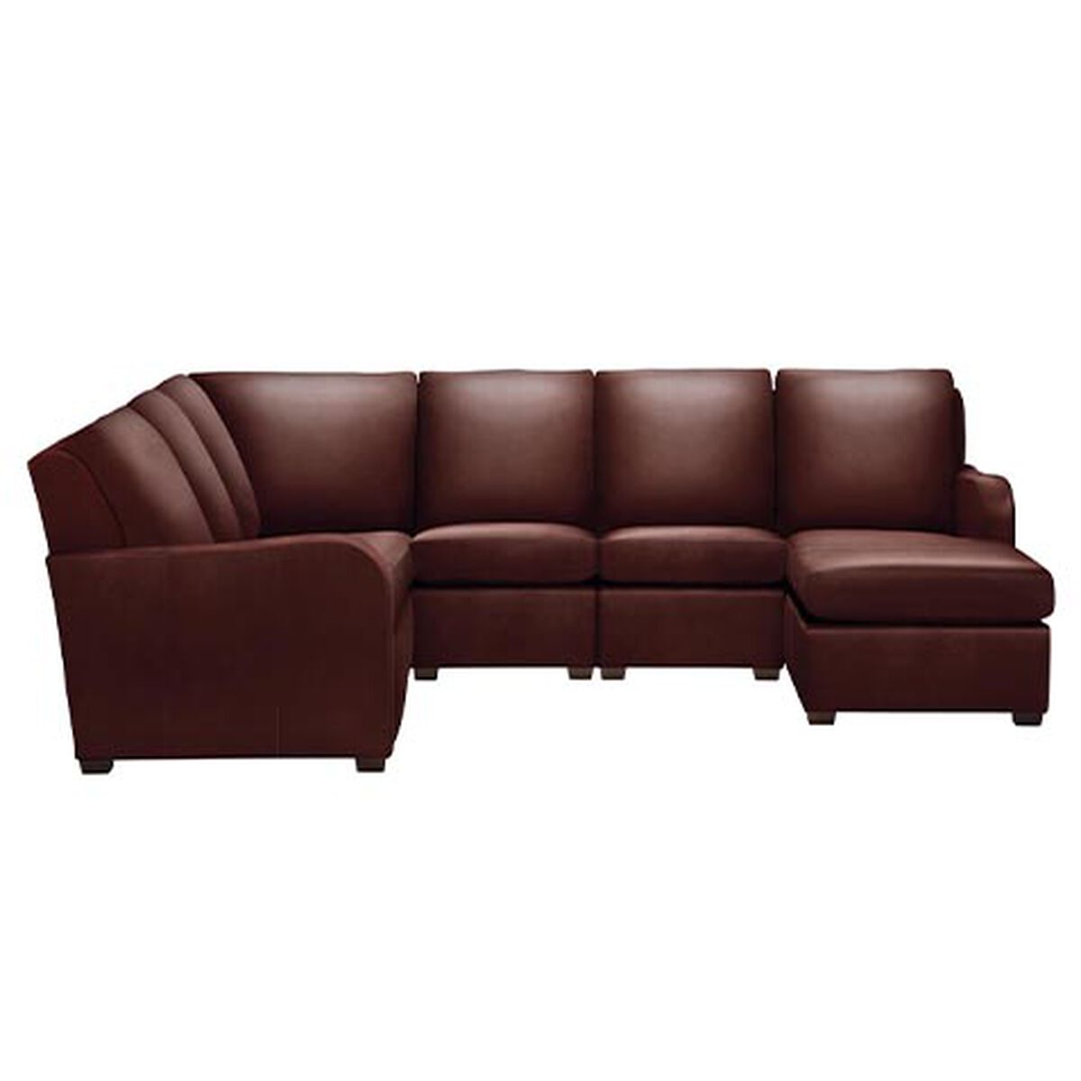 Jennings Leather Six-Piece Motion with Chaise