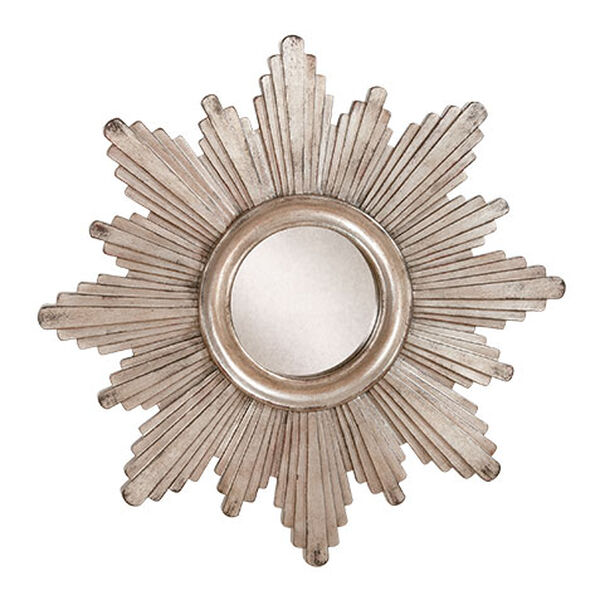26" Silver Sunburst Mirror