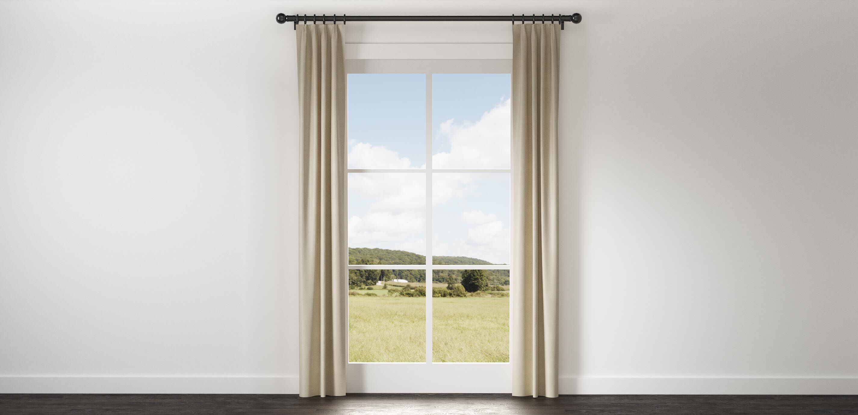 Satin Dupioni Drapery Panel