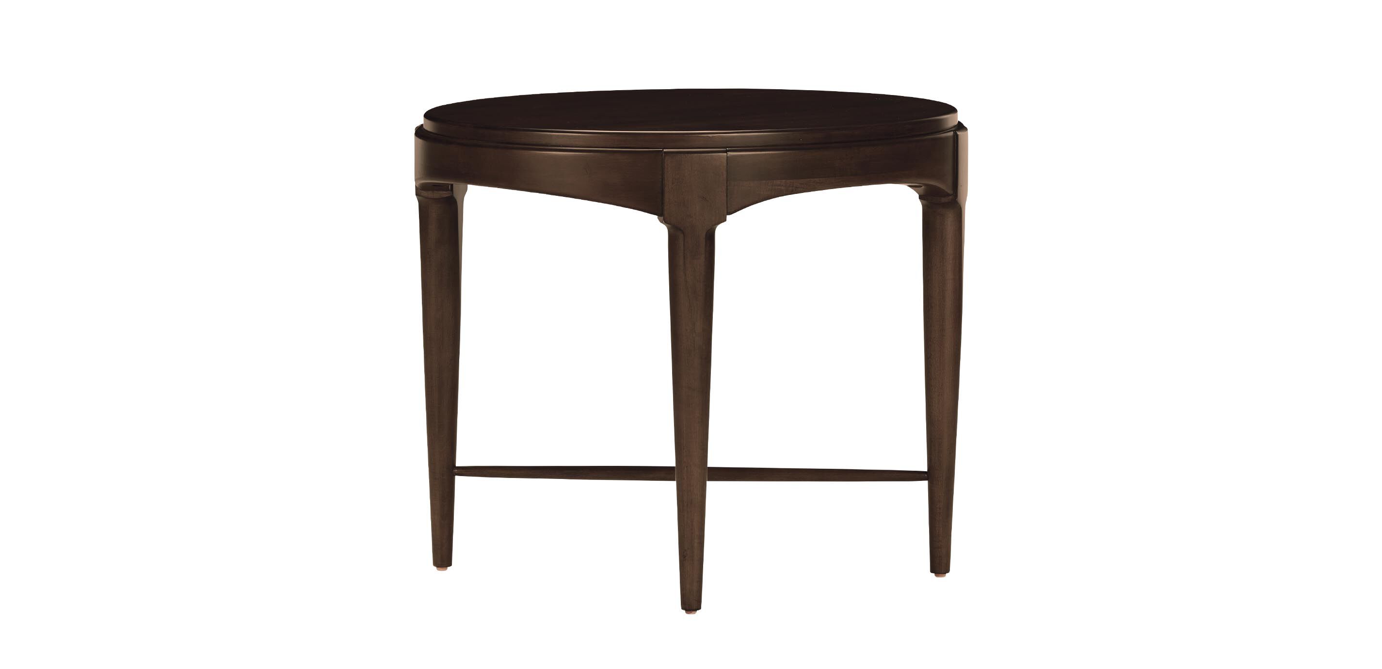 Draper Oval Wood Midcentury End Table