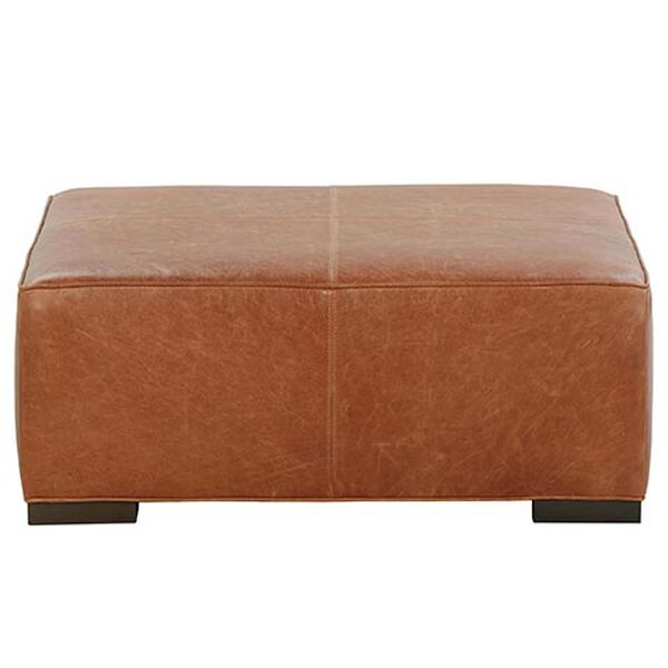 Miles Leather Cocktail Ottoman