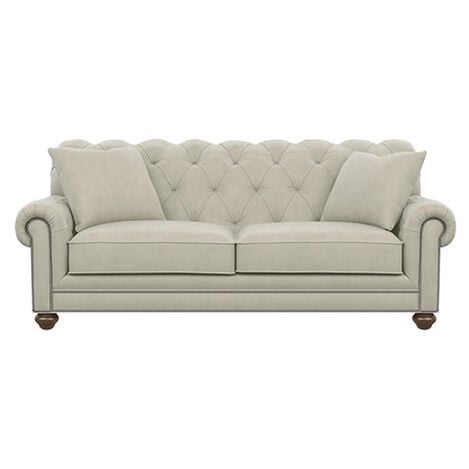 Chadwick Chesterfield Sofa Set Living, Chadwick Leather Sofa Loveseat From Ethan Allen 86 Wide