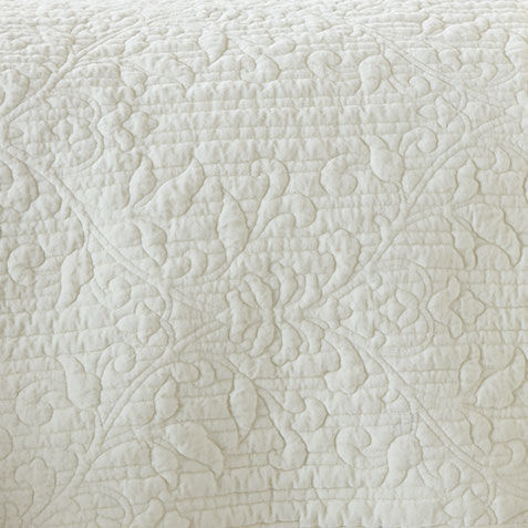 Garment-Dyed Velvet Quilt and Shams Set, Ivory Product Tile Hover Image garmentdyevelvet_ivory