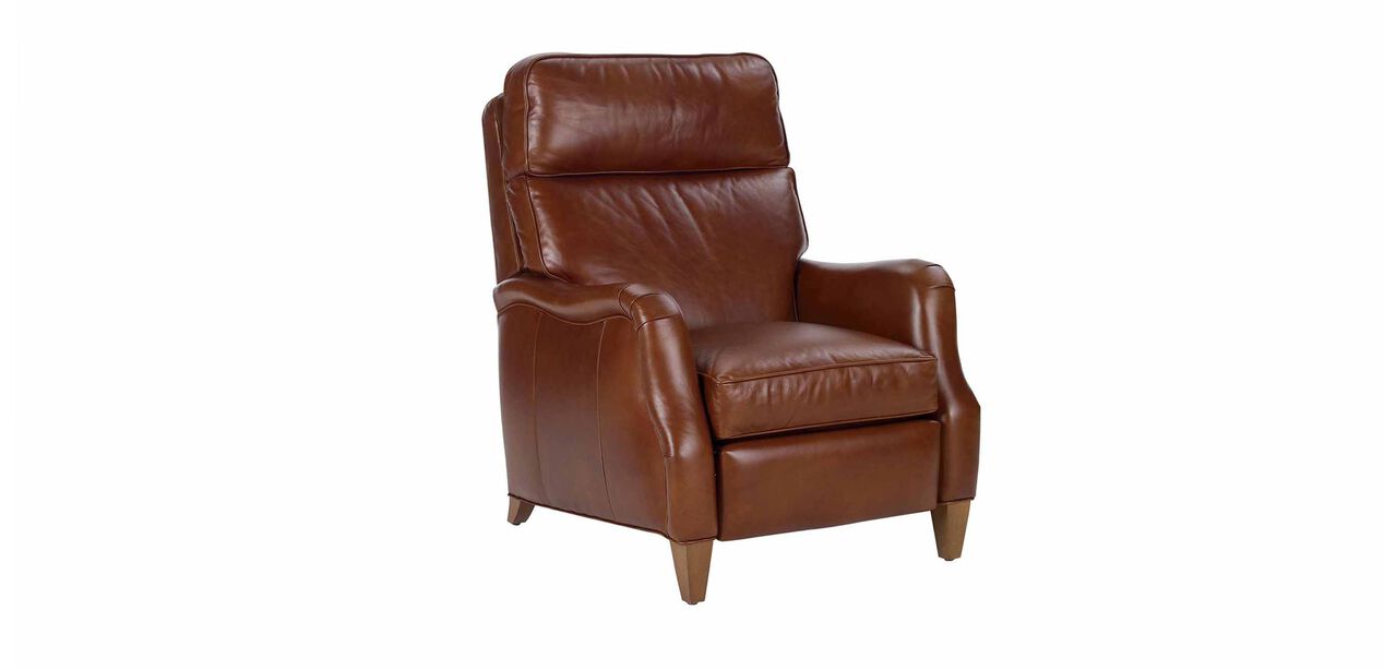 Aiden Leather Recliner, Old English/Saddle Recliners Ethan Allen
