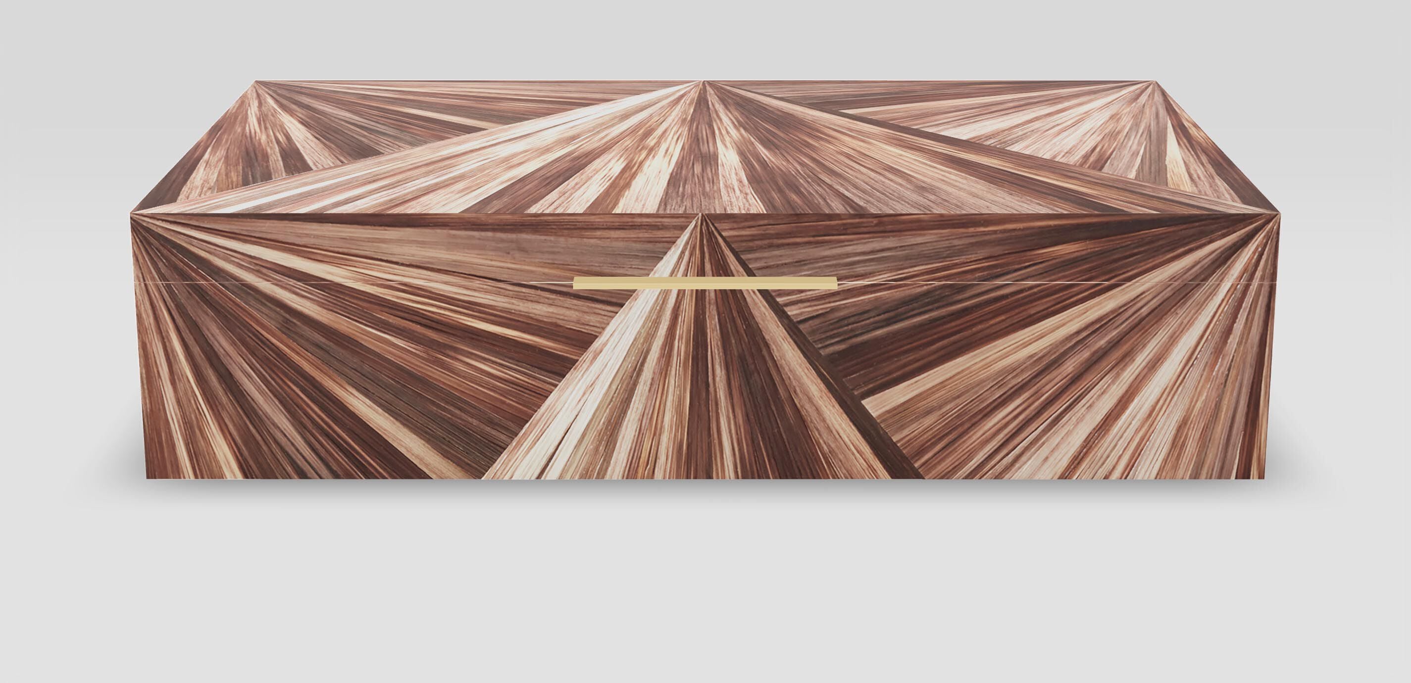 Brown Marquetry Box 1