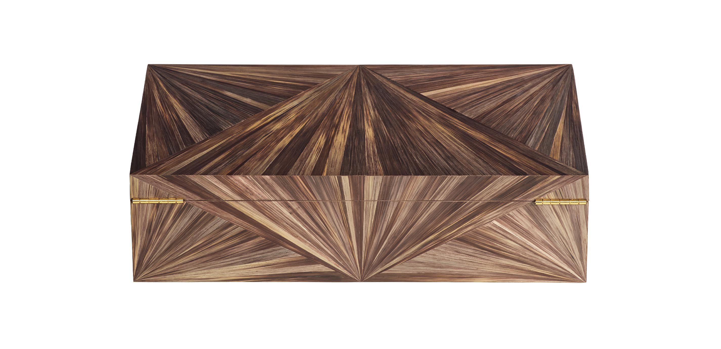 Brown Marquetry Box_1