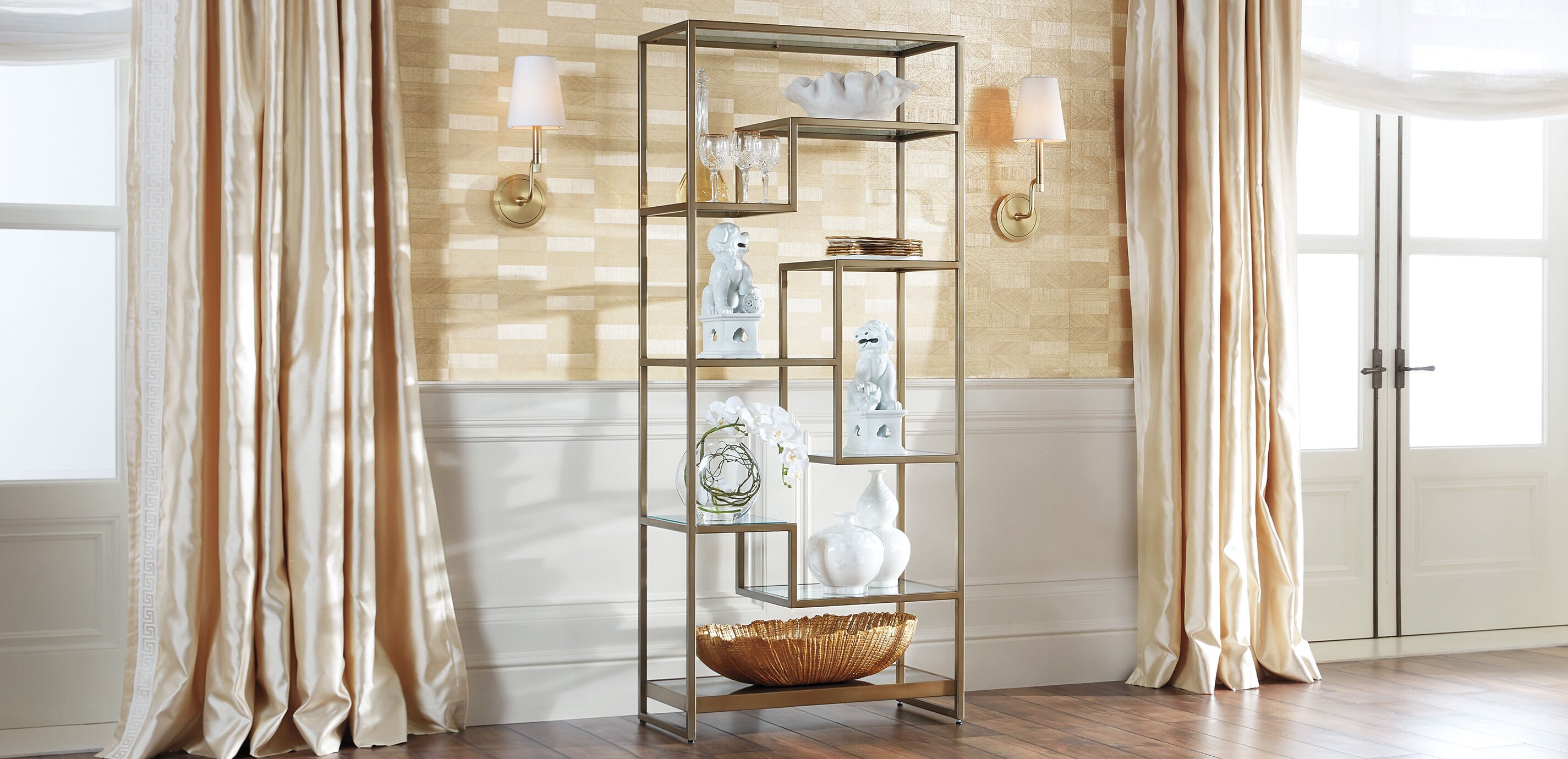 Turnbull Shaded Wall Sconce, Polished Brass_8