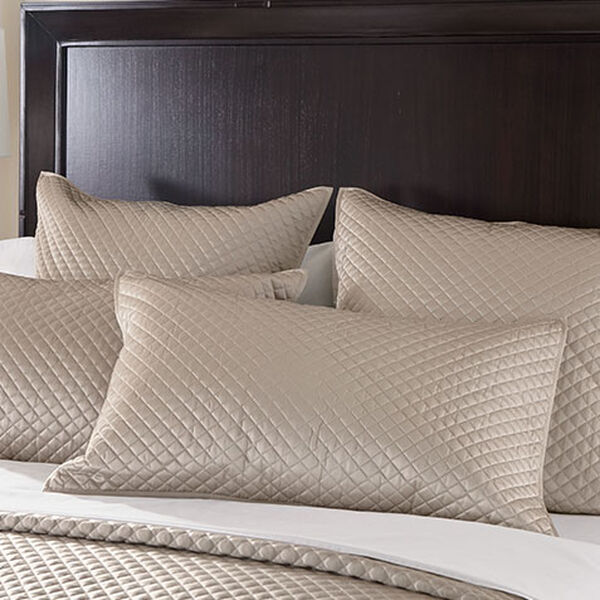 Salena Quilted Sham, Taupe