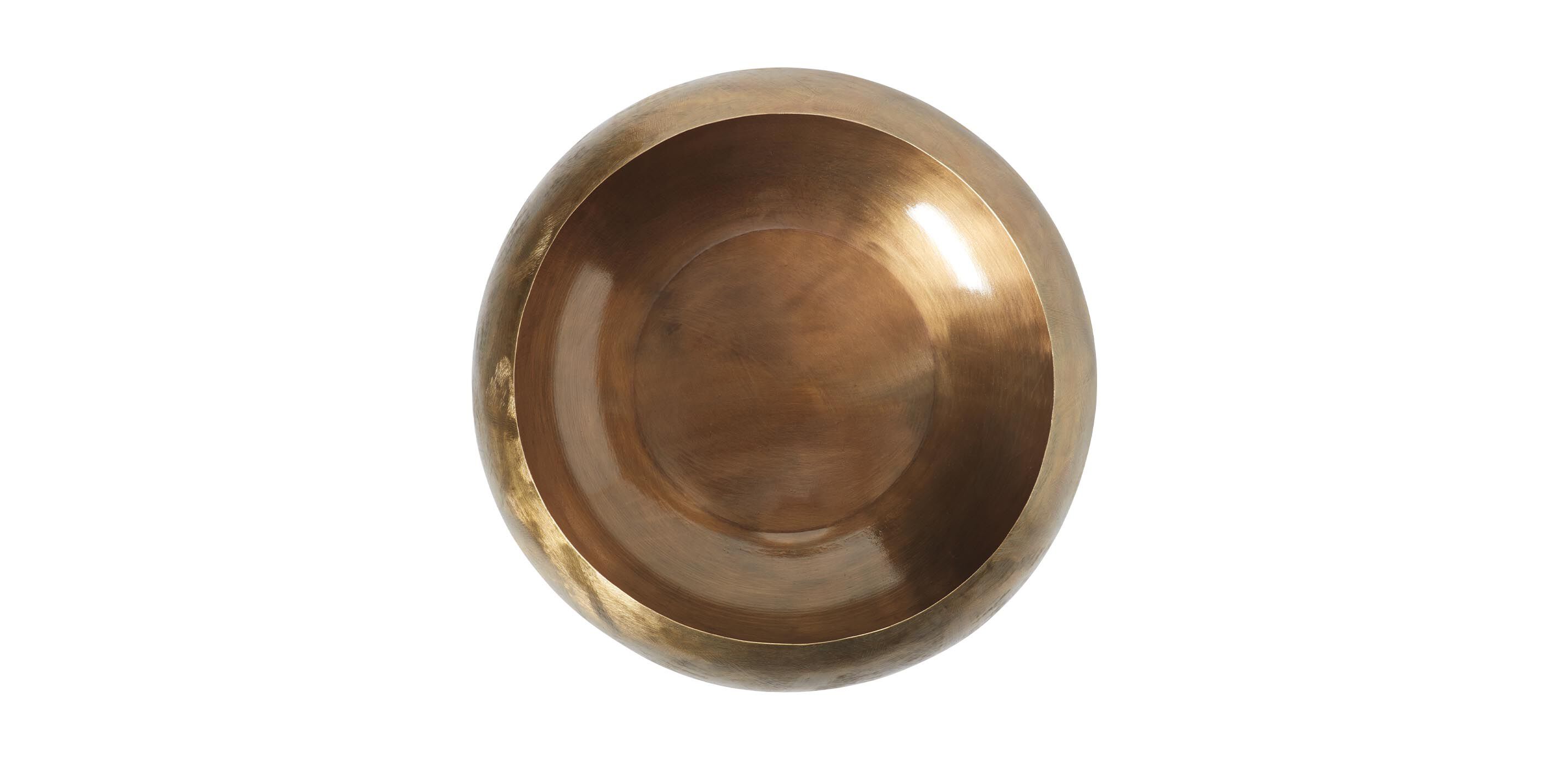 Zuri Wire-Brushed Antique Brass Bowl_1