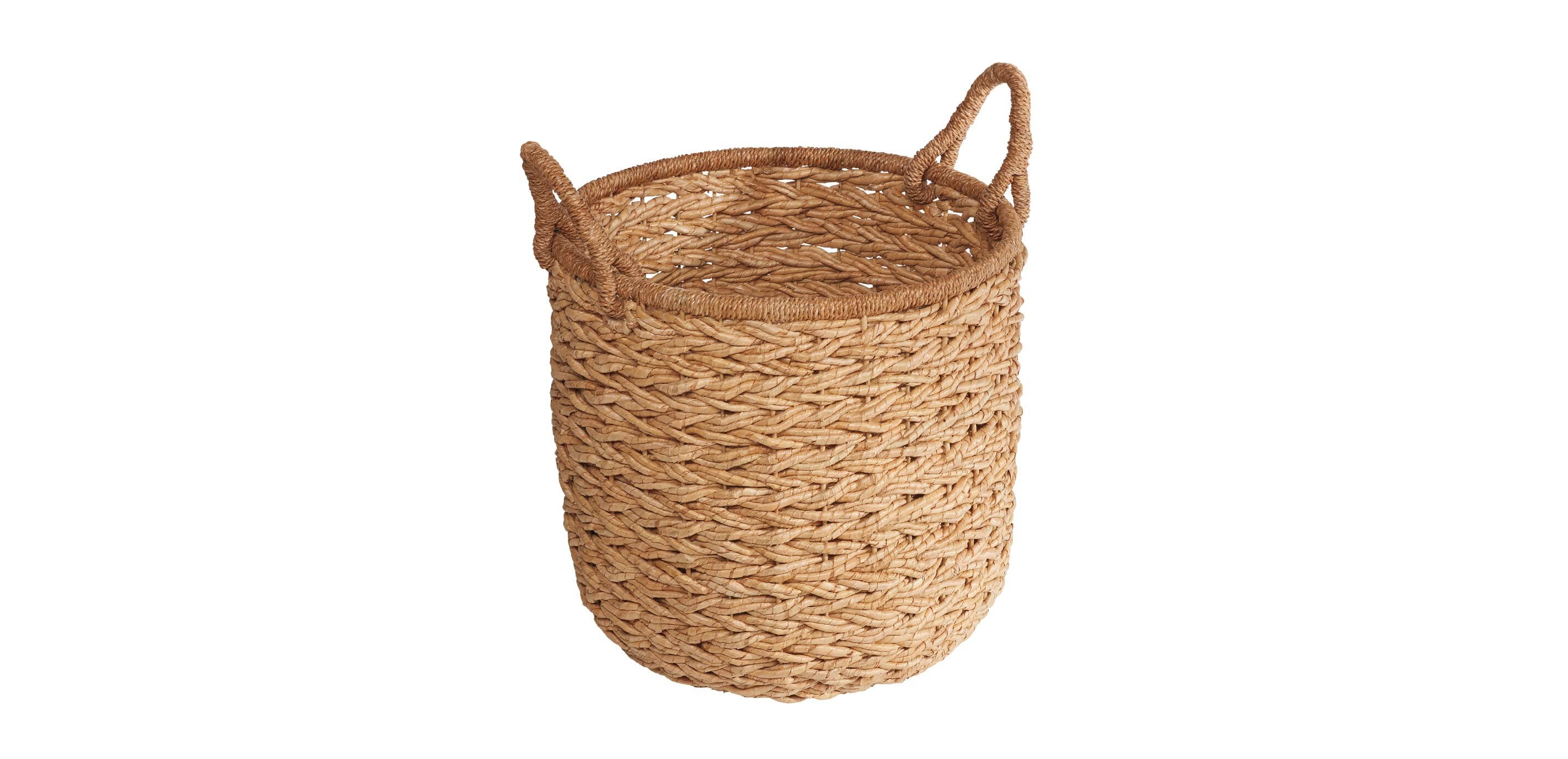 Round Seagrass Basket with Rope Handle_1