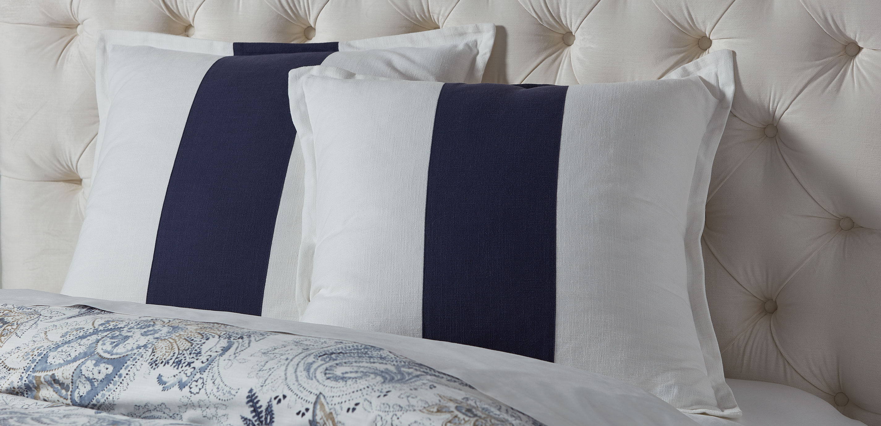 Brodey Blue Euro Sham Blue White Euro Pillow Sham Ethan Allen