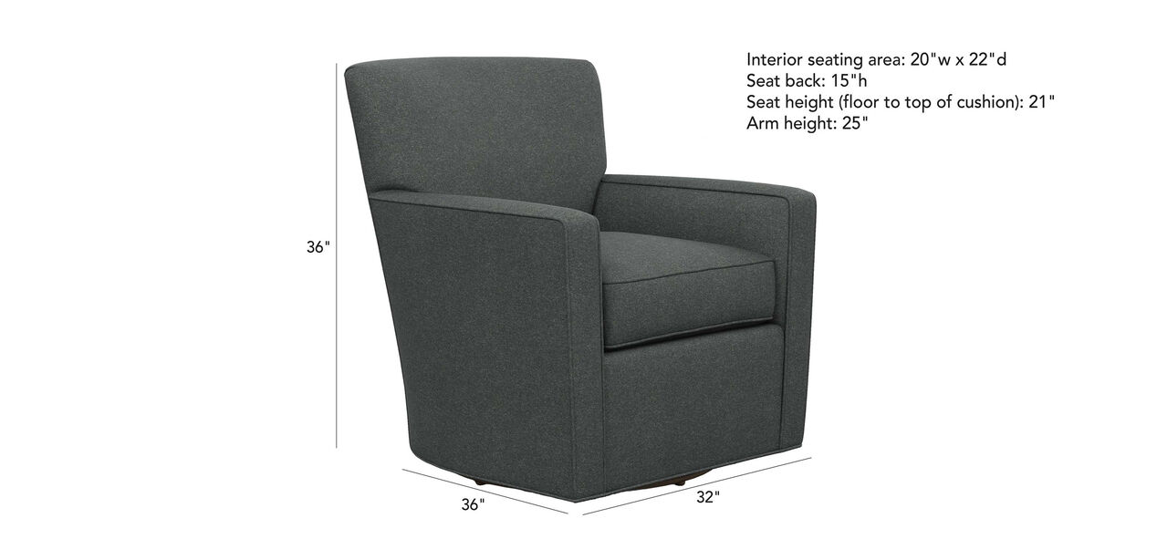 Turner Swivel Chair Chairs Chaises Ethan Allen